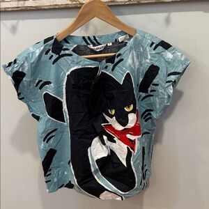 Michaele Vollbracht Art Print Cat Blouse